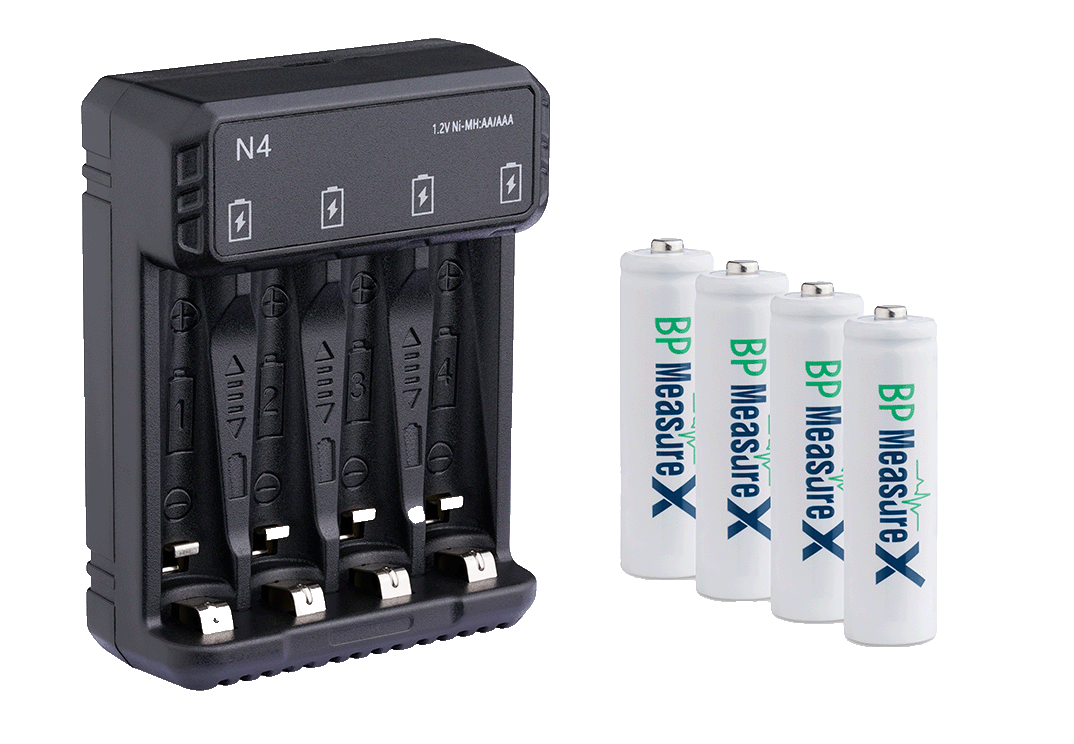 product-BP MeasureX Charger + Batteries