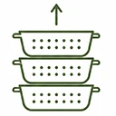 Removable stackable baskets