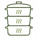 Three-tier steaming