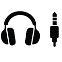 Headphone socket included