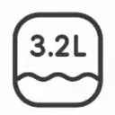 3.2L water tank