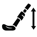 Adjustable stem & anti-slip grip