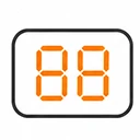 LED temperature display